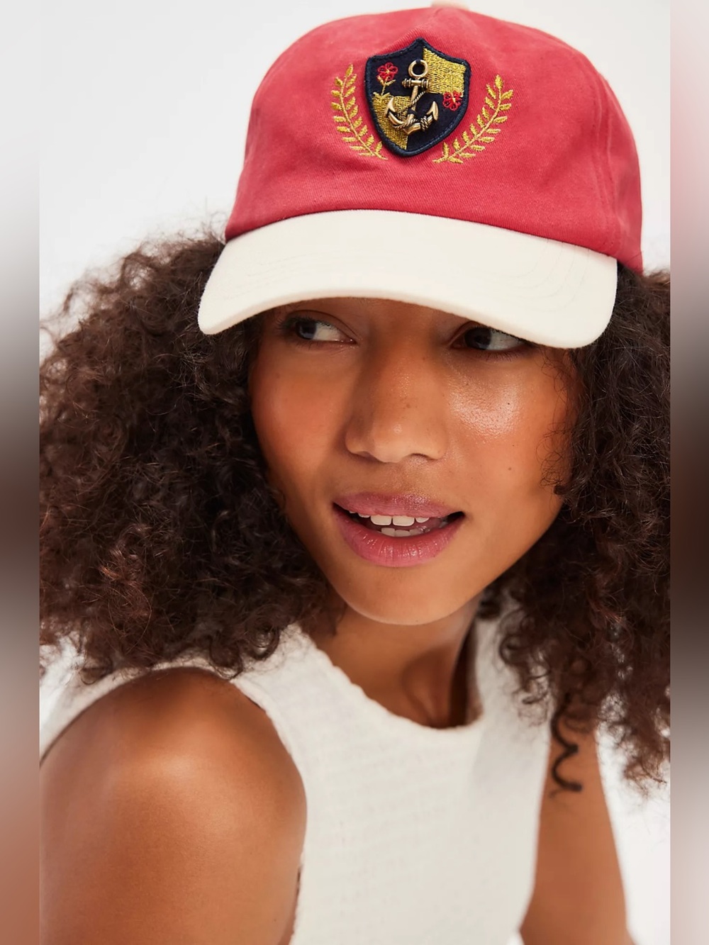 Free People Anchor Charmed Baseball Hat -New with tags🔥